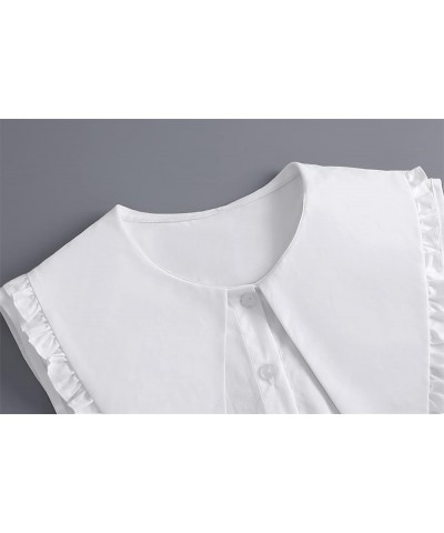 Women Half Shirt for Blouse, Dickey Collar False Fake Collars for Sweater Coat Frenchwhite $11.01 Necklaces