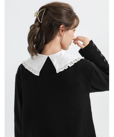 Women Half Shirt for Blouse, Dickey Collar False Fake Collars for Sweater Coat Frenchwhite $11.01 Necklaces