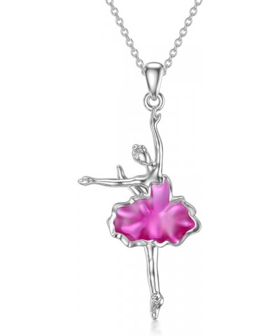 Ballerina Necklace 925 Sterling Silver Dancer Jewelry Gift for Women Girls Christmas Jul-07 $18.04 Necklaces