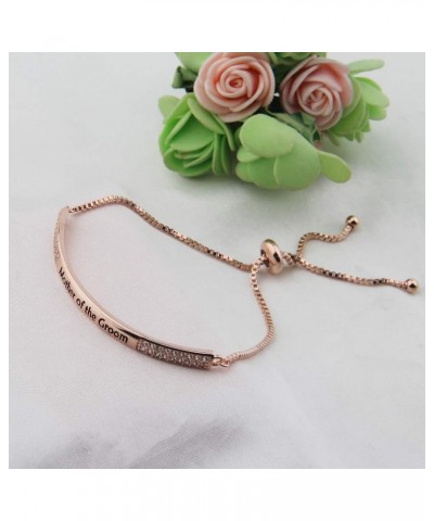 CZ Paved Mother in Law Bracelet Mother of the Bride Groom Bracelet with Slider mother of the groom bracelet $11.59 Bracelets