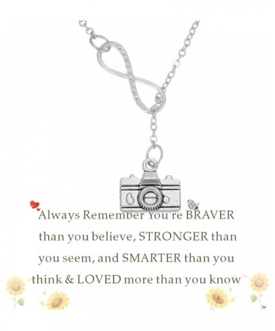 Camera Necklace for Women Camera Pendant Jewelry Gifts for Photography $7.29 Necklaces