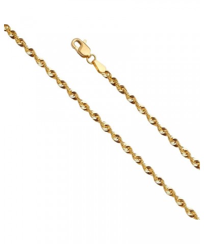 14K White and Yellow Gold Two Tone Flat Mariner White Pave C Chain Necklace With Lobster Claw Clasp Yellow Gold - 2.5mm Width...