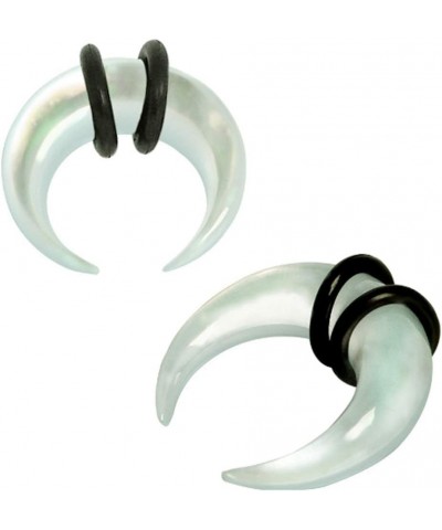 Organic Mother of Pearl Pincher Taper Plugs with O Rings, Sold as a Pair 8mm (0GA) $9.60 Body Jewelry