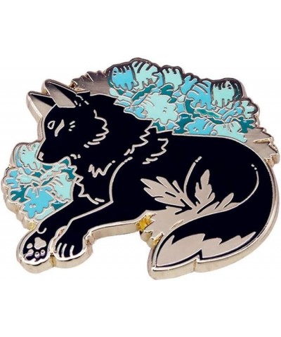 Cute Black Wolf Brooch Interesting Metal Enamel Badge for Backpacks Denim Jacket Hats Bags Lapel Pins Accessory for Women Gir...