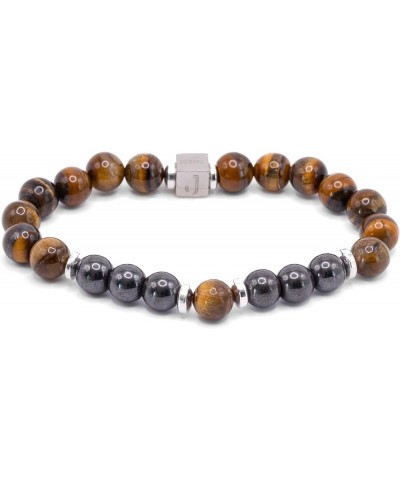 Hematitie - Unique Unisex Bracelets - Help Health Support - Meditation Yoga - 8mm Beads Stretch Bracelet for Men, Women, Her ...