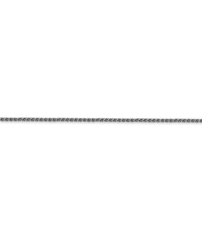 14k White Gold 1.2mm Solid Diamond-Cut Spiga Chain Necklace - with Secure Lobster Lock Clasp 20.0 Inches $110.16 Necklaces