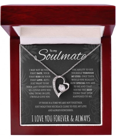 To my soulmate necklace, Love Necklace For Her, Gifts For Wife From Husband - Fiance Gifts For Her, Couple Gifts, Girlfriend ...