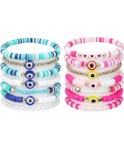 Preppy Friendship Bracelets for Girls Jewelry: Stackable Surfer Bracelets for Women Teen Girls Stuff Evil Eye Style $11.20 Br...