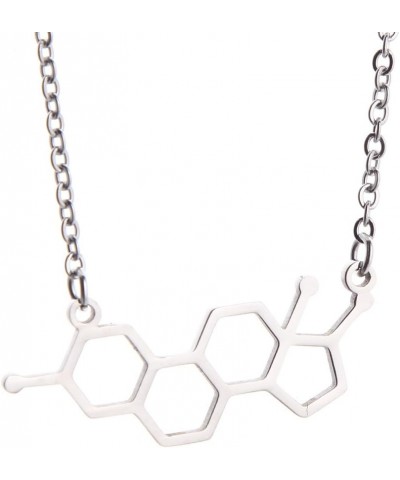 Estrogen Molecule Necklace Female Symbol Necklace Gift for Women estrogen $8.39 Necklaces