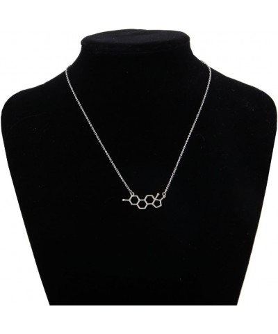 Estrogen Molecule Necklace Female Symbol Necklace Gift for Women estrogen $8.39 Necklaces