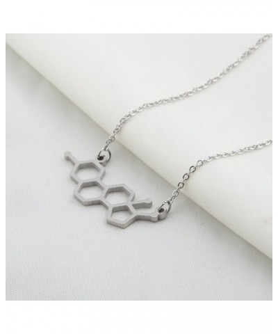 Estrogen Molecule Necklace Female Symbol Necklace Gift for Women estrogen $8.39 Necklaces