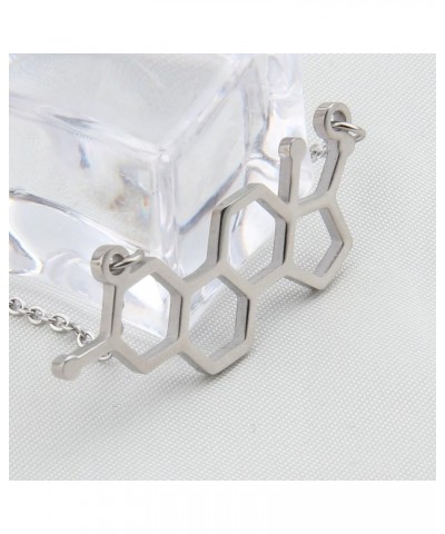 Estrogen Molecule Necklace Female Symbol Necklace Gift for Women estrogen $8.39 Necklaces