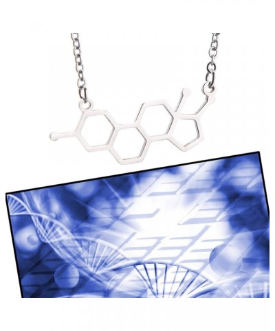 Estrogen Molecule Necklace Female Symbol Necklace Gift for Women estrogen $8.39 Necklaces