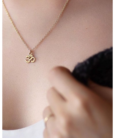 Spiritual Charms Necklace 14k Gold-Filled or Sterling Silver Chains, Dainty and Durable Design 16"-18" Chain Aum Om Pewter $2...