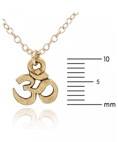 Spiritual Charms Necklace 14k Gold-Filled or Sterling Silver Chains, Dainty and Durable Design 16"-18" Chain Aum Om Pewter $2...