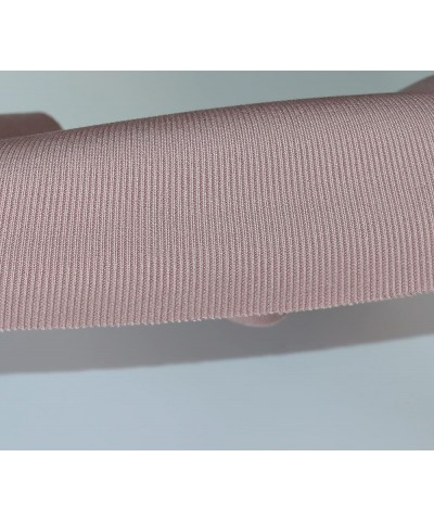 Ribbing Knit Fabric,Rib Cuffs Trim Material for Jacket Pants Sweaters Sewing (Tubular Black, 16x4in) Dry Pink 13 40x8in Strip...