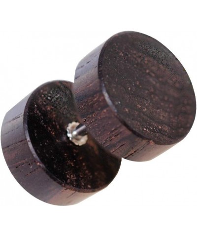 Organic Wood Fake Plug Dark Brown $11.20 Body Jewelry