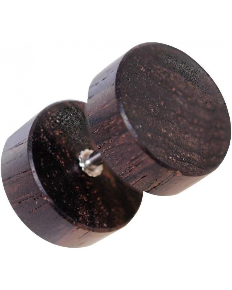 Organic Wood Fake Plug Dark Brown $11.20 Body Jewelry