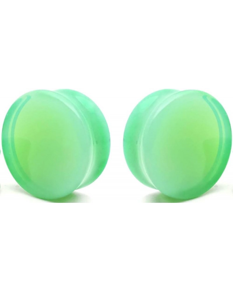 Mint Green Opalite Glass Ear Plug gauges 22mm- 7/8 inch $7.68 Body Jewelry