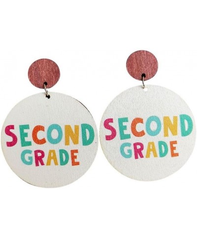 Creative Teacher Student Earrings Back to School Drop Dangle Earrings Wooden Acrylic First Day of School Earrings Hello First...