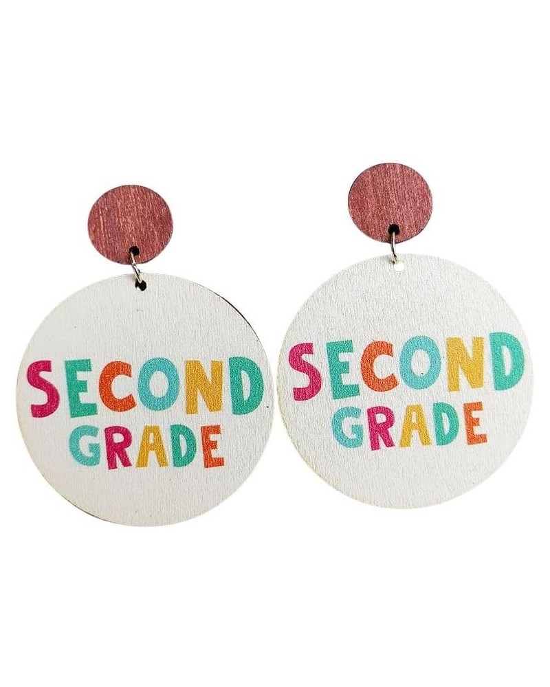 Creative Teacher Student Earrings Back to School Drop Dangle Earrings Wooden Acrylic First Day of School Earrings Hello First...