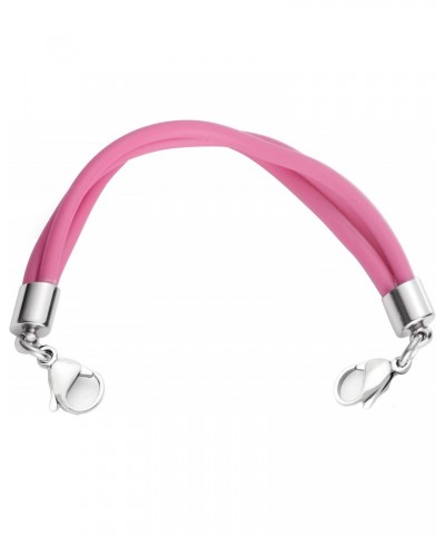 Medical Alert ID Triple Strand Pink Silicone Replacement Bracelet - 5 Sizes! $11.98 Bracelets