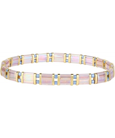 Colorful Handwoven Beaded Bracelet Handmade String Friendship Love Cuff Bracelet Gift for Women Multi 010J $10.79 Bracelets