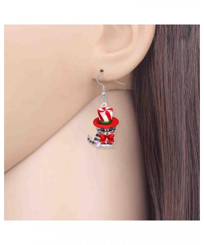 Acrylic Drop Cat Earrings Pets Funny Design 7 Color Lovely Gift For Girl Women By The Rose $7.07 Earrings