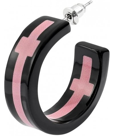 Tokyo TYO Revenge Style Cosplay Jewelry Accessories Takashi Mitsuya Cross Earring - Pink (Piercing) $7.12 Earrings