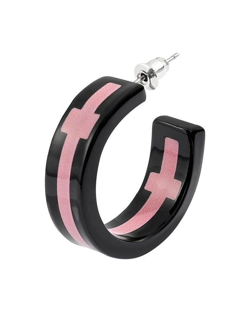 Tokyo TYO Revenge Style Cosplay Jewelry Accessories Takashi Mitsuya Cross Earring - Pink (Piercing) $7.12 Earrings