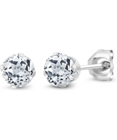 0.50 Ct Round 4mm Purple Amethyst 925 Sterling Silver Stud Earrings White Topaz, November $30.79 Others