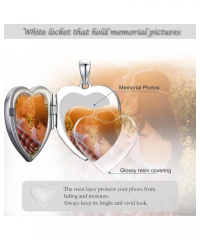 10K 14K 18K Solid White Gold/Plated Gold Locket Cameo Initial Heart Locket Necklace That Holds Pictures Personalized Photo Lo...