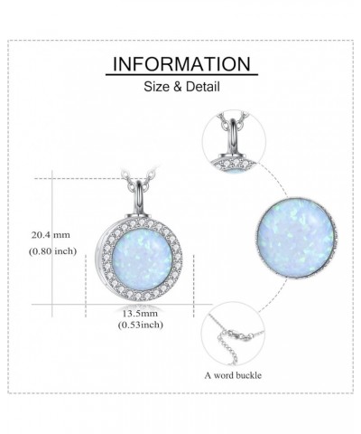 Opal/Turquoise Urn Necklaces for Ashes Sterling Silver Opal Cremation Jewelry for Ashes Memory Jewelry for Women Opal $27.02 ...