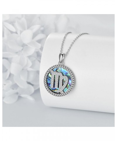 JOERPH12 Zodiac Sign Necklaces 925 Sterling Silver Astrology Horoscope Constellation Necklace Zodiac Jewelry Gift for Women G...