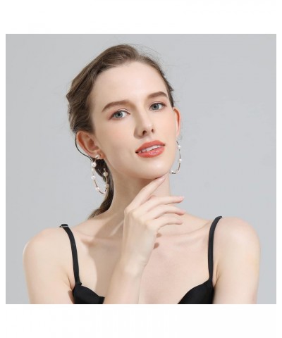 Pearl Hoop Earrings for Women Fashion Hypoallergenic Girls Pearl Earrings Drop Dangle Earrings Jewelry Gifts $8.09 Earrings