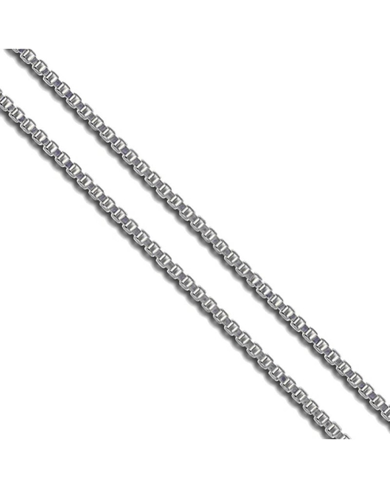 Stainless Steel Box Chain 1.4mm 1.5mm 1.9mm 2mm New Solid Square Link Necklace 1.5mm Length 18 Inches $7.35 Necklaces