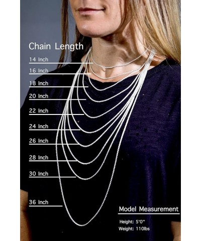 Stainless Steel Box Chain 1.4mm 1.5mm 1.9mm 2mm New Solid Square Link Necklace 1.5mm Length 18 Inches $7.35 Necklaces