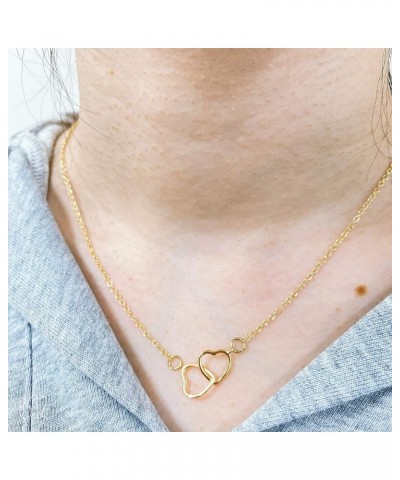 BFF Necklace for 2 Best Friend Necklace Interlocking Circle Necklace Interlocking Heart Necklace Friendship Necklace Friendsh...