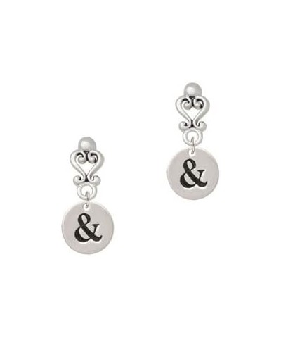 Disc 1/2'' - Symbol - Filigree Heart Earrings & $15.92 Earrings