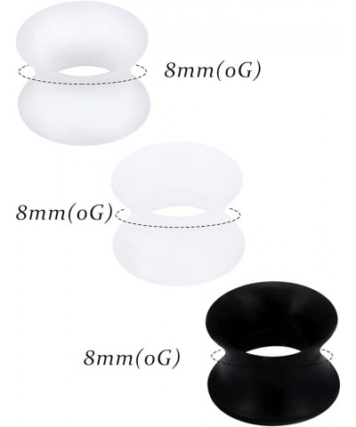 6 Pairs Ultra Thin Silicone Ear Plugs Tunnels Flexible Ear Earlets Ear Skin Flexible Flesh Tunnel Expander Stretching Gauge E...