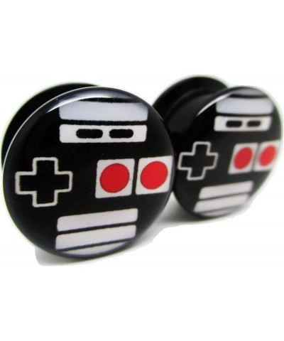 Retro Video Game Controller Ear Plugs - Acrylic - Screw-On - New *Pair* - 8 Sizes 00 Gauge (10mm) $10.59 Body Jewelry