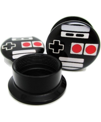 Retro Video Game Controller Ear Plugs - Acrylic - Screw-On - New *Pair* - 8 Sizes 00 Gauge (10mm) $10.59 Body Jewelry