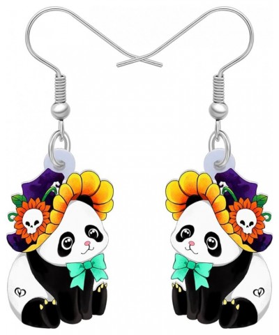 Acrylic Christmas Cute Panda Bear Earrings Dangle Jewelry For Women Teen Girls Charm Gifts Halloween B $6.47 Earrings