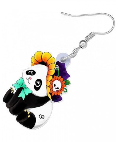 Acrylic Christmas Cute Panda Bear Earrings Dangle Jewelry For Women Teen Girls Charm Gifts Halloween B $6.47 Earrings