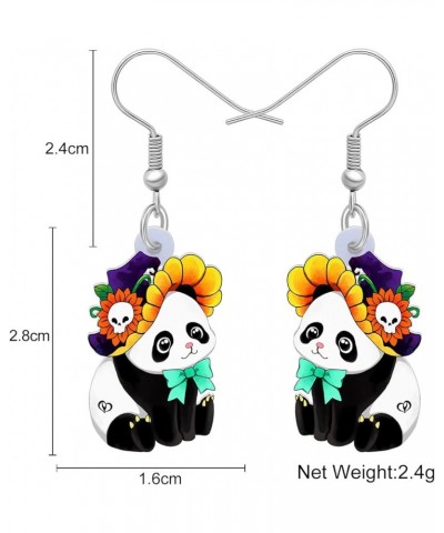 Acrylic Christmas Cute Panda Bear Earrings Dangle Jewelry For Women Teen Girls Charm Gifts Halloween B $6.47 Earrings