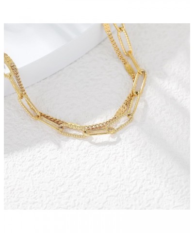 Ankle Bracelets for Women, 18K Gold Plated Dainty Layered Anklet Bracelets Boho Summer Beach Foot Chain Jewelry Gifts A: 2 La...