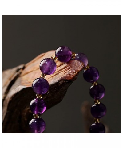 Natural Amethyst Stone Bracelets for Women Beaded Bracelets Crystals and Healing Stones Jewelry Handmade Unisex Charm Gift $8...