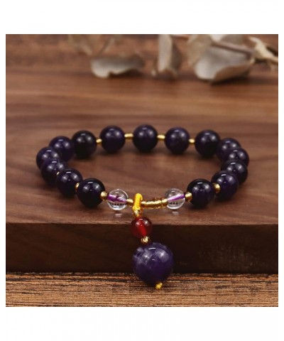 Natural Amethyst Stone Bracelets for Women Beaded Bracelets Crystals and Healing Stones Jewelry Handmade Unisex Charm Gift $8...