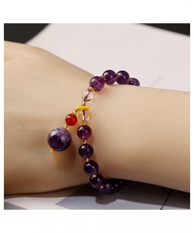 Natural Amethyst Stone Bracelets for Women Beaded Bracelets Crystals and Healing Stones Jewelry Handmade Unisex Charm Gift $8...