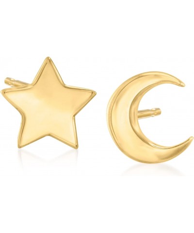 by Ross-Simons 14kt Yellow Gold Star and Moon Mismatched Stud Earrings $77.55 Earrings